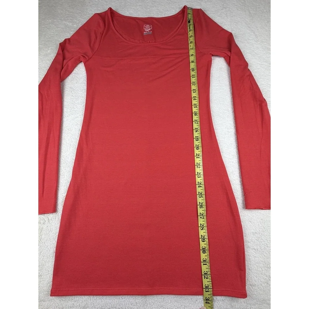 Nike Dri-Fit Red Long‎ Sleeve Athletic Dress Womens M 518438-615 Training-RARE